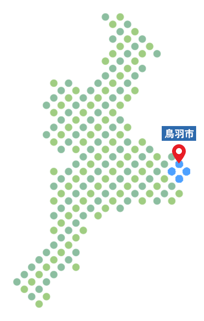 鳥羽市の位置を示す地図イラスト